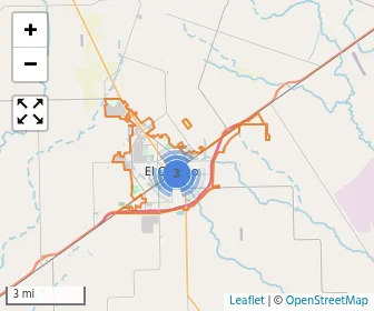 Area schools map